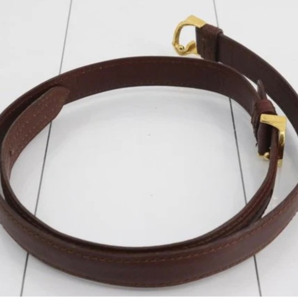 Must De Cartier burgundy Double C Belt - Picture 4 of 5